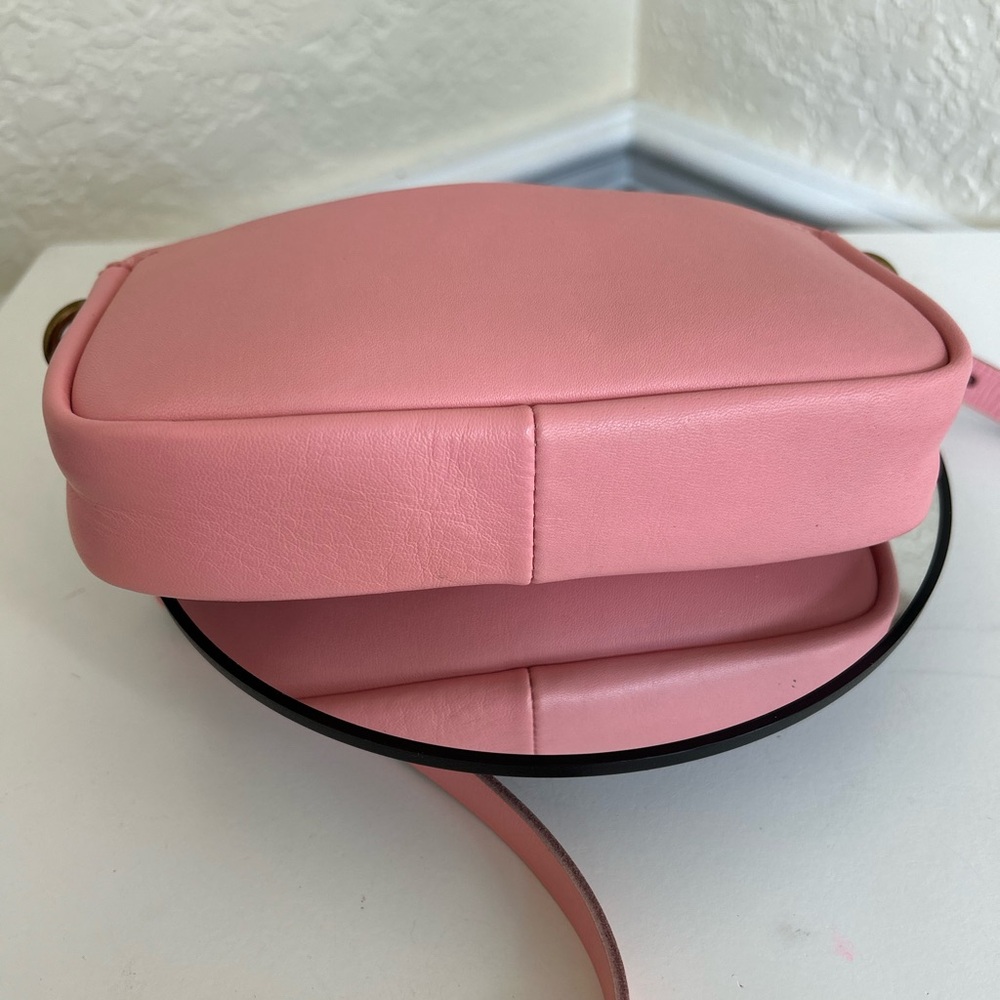 Madewell The Leather Carabiner Mini Crossbody Bag in Pink / Dried Blossom NEW - Picture 11 of 16
